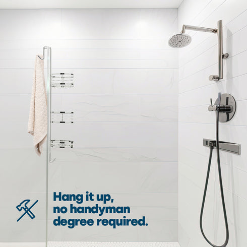 Over Shower Hanging Rack - Chrome